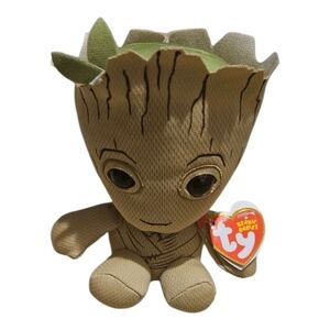 TY Beanie Babies 7" Marvel Groot Guardians of the Galaxy Stuffed Plush NWT